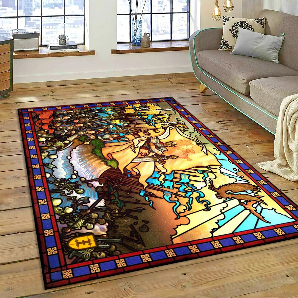 Heroes of Might & Magic Retro Gaming Rug – Non-Slip Floor Mat for Living Room, Bedroom & Sofa, 27 Designs & 9 Sizes