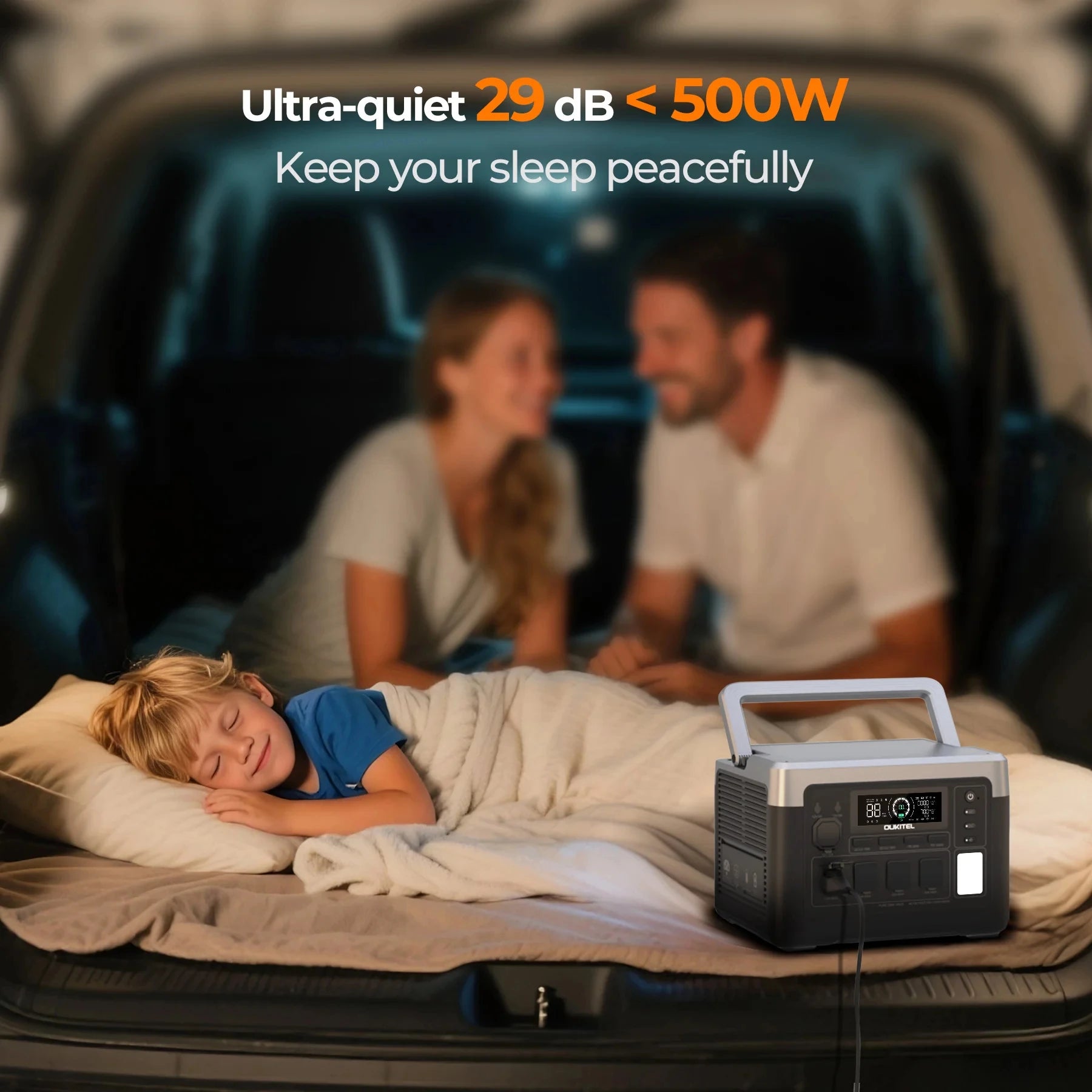 OUKITEL P1000 PLUS Portable Power Station — 1800W 1024Wh LiFePO4 Solar Generator with App Control