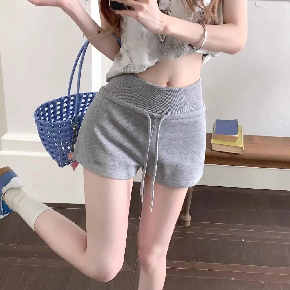 Women's Drawstring High Waist Shorts | Slim Fit Casual Summer Pajama Pants