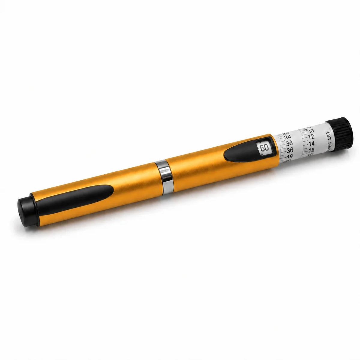 Reusable Insulin Injection Pen – Metal V2 Adjustable 60IU Dose Control with Clear Scale