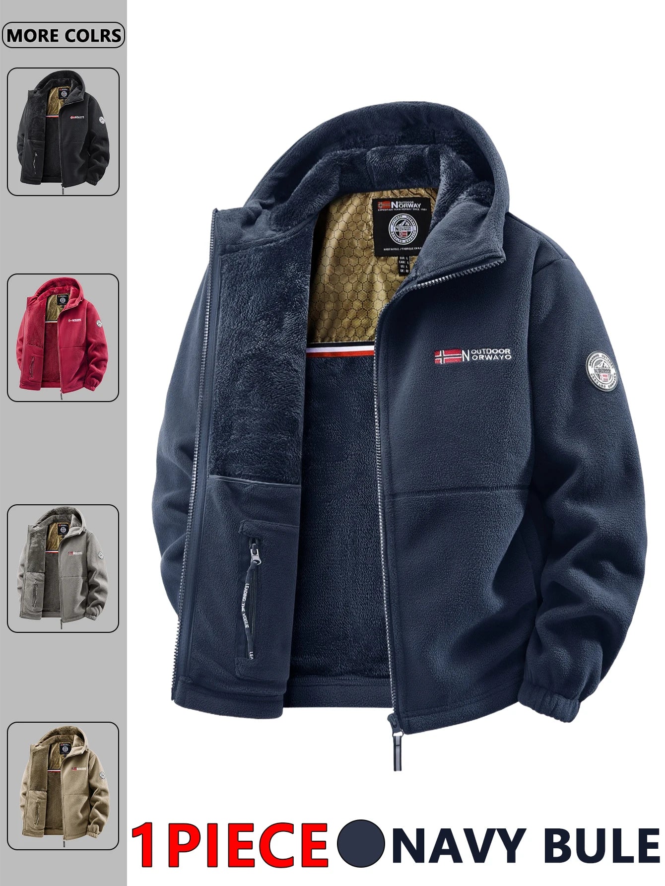 Men's Hooded Outdoor Fashion Jacket — Casual Windbreaker & Streetwear Jacket