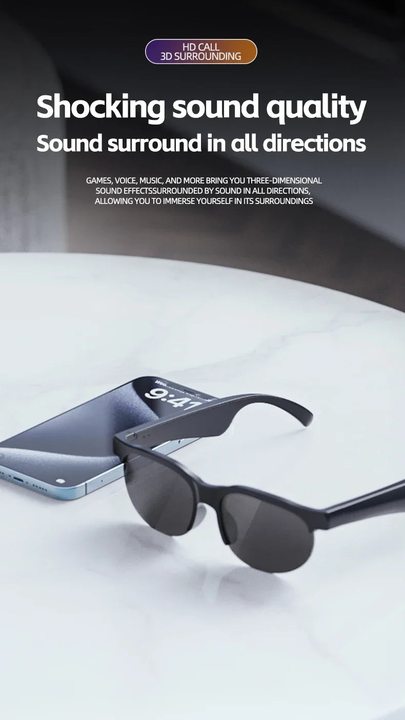 Lenovo XG88 Pro Smart Glasses – AI Translation, Bluetooth 5.3, Music & Calls for Men & Women