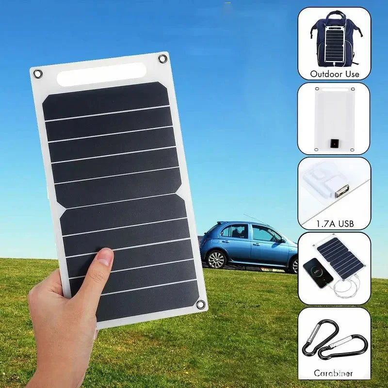 30W Portable Solar Panel — Foldable Monocrystalline Charger for Power Banks & Stations