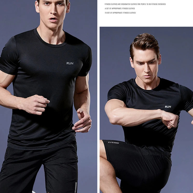 Men's Quick-Dry Compression Sports Running Shirt — Performance Base Layer