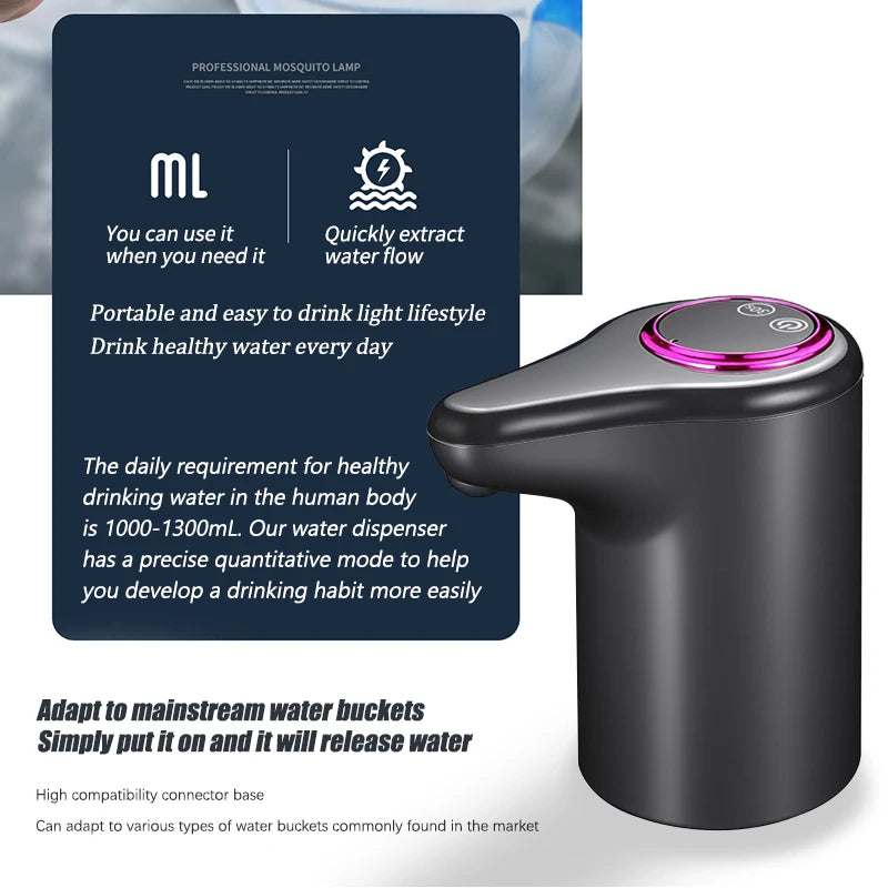 Intelligent USB Electric Water Pump — Automatic Household Bottled Water Dispenser