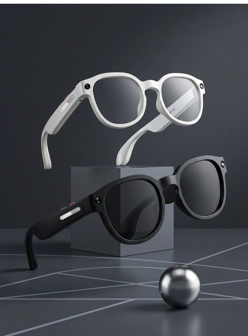 Lenovo AI Smart Glasses — 8MP HD Camera, 4K, AI Translation, Bluetooth Calling & Music