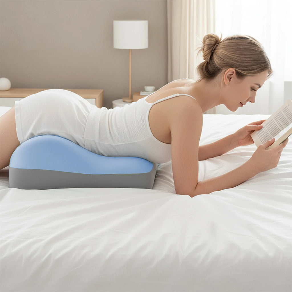 Ergonomic Wedge Bed Pillow — Memory Foam Support for Back, Neck & Waist Pain Relief