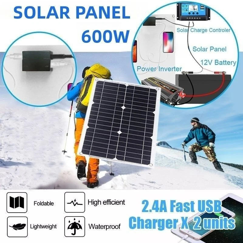 4000W Solar Inverter Kit – 12V to 110V/220V Solar Panel System with Charge Controller