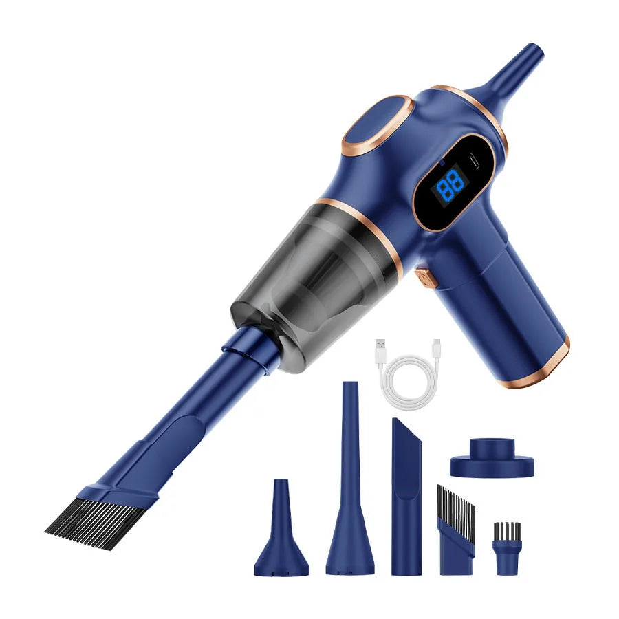 Wireless Handheld Car Vacuum Cleaner — 95000PA Suction, HEPA Filter, 2000mAh Battery