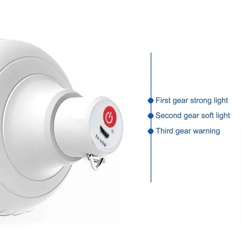 USB Rechargeable LED Emergency Lantern – Multifunctional Portable Camping Light for BBQ, Outdoor & Home