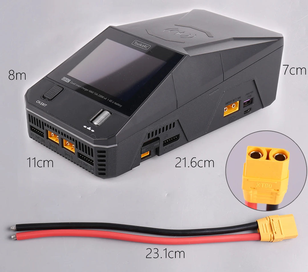 ToolkitRC Q6AC Multi-Chemistry Battery Charger — LiPo, LiFePO4, NiMH & Lead-Acid