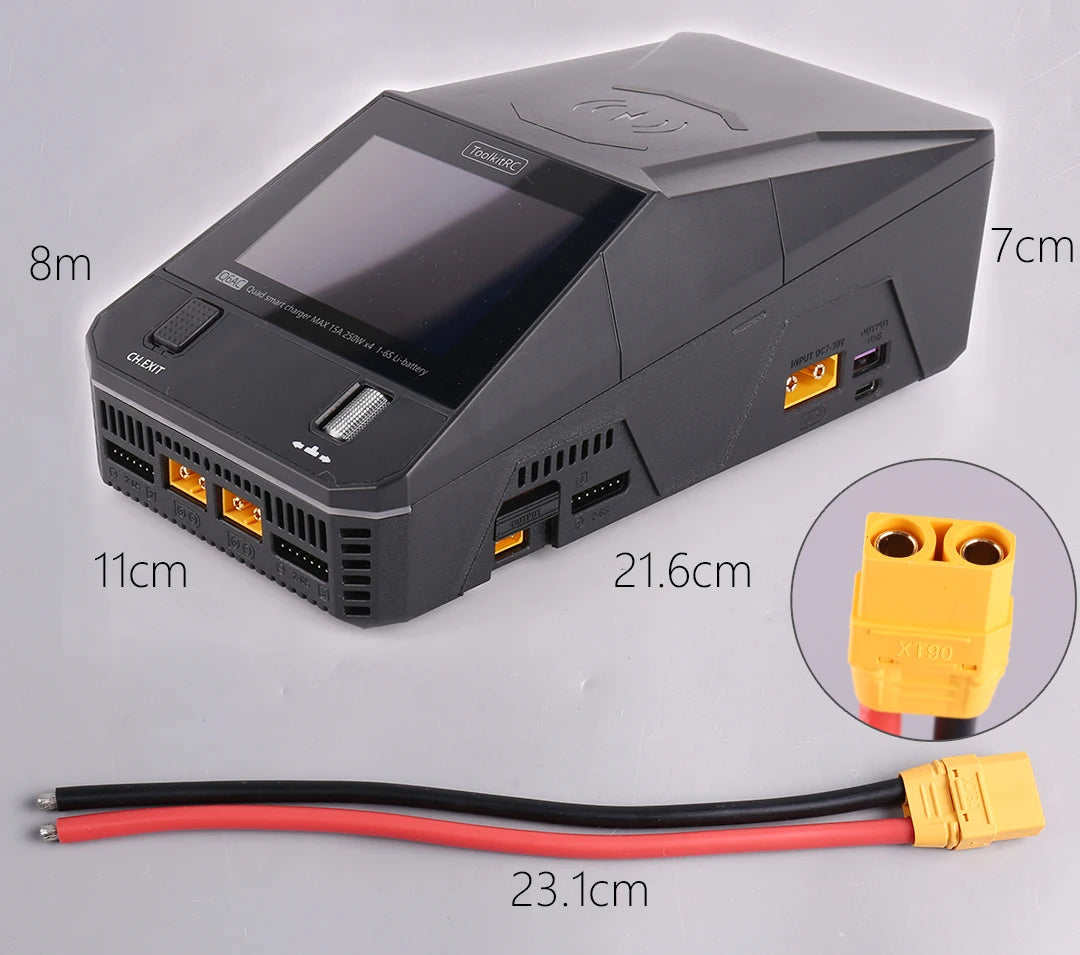 ToolkitRC Q6AC Multi-Chemistry Battery Charger — LiPo, LiFePO4, NiMH & Lead-Acid