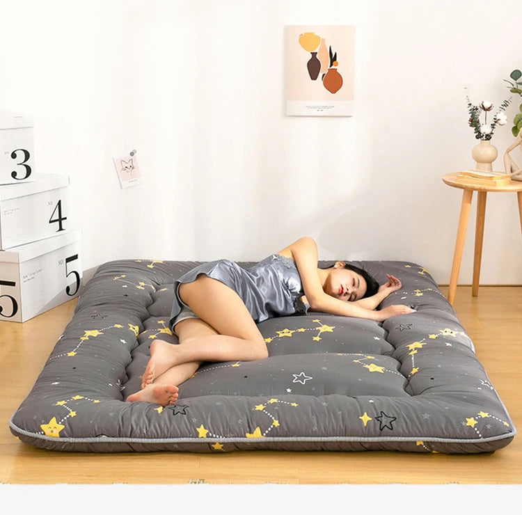 Japanese Thickened Tatami Floor Mattress – Foldable Lazy Bedroom Sleeping Pad, Multiple Sizes