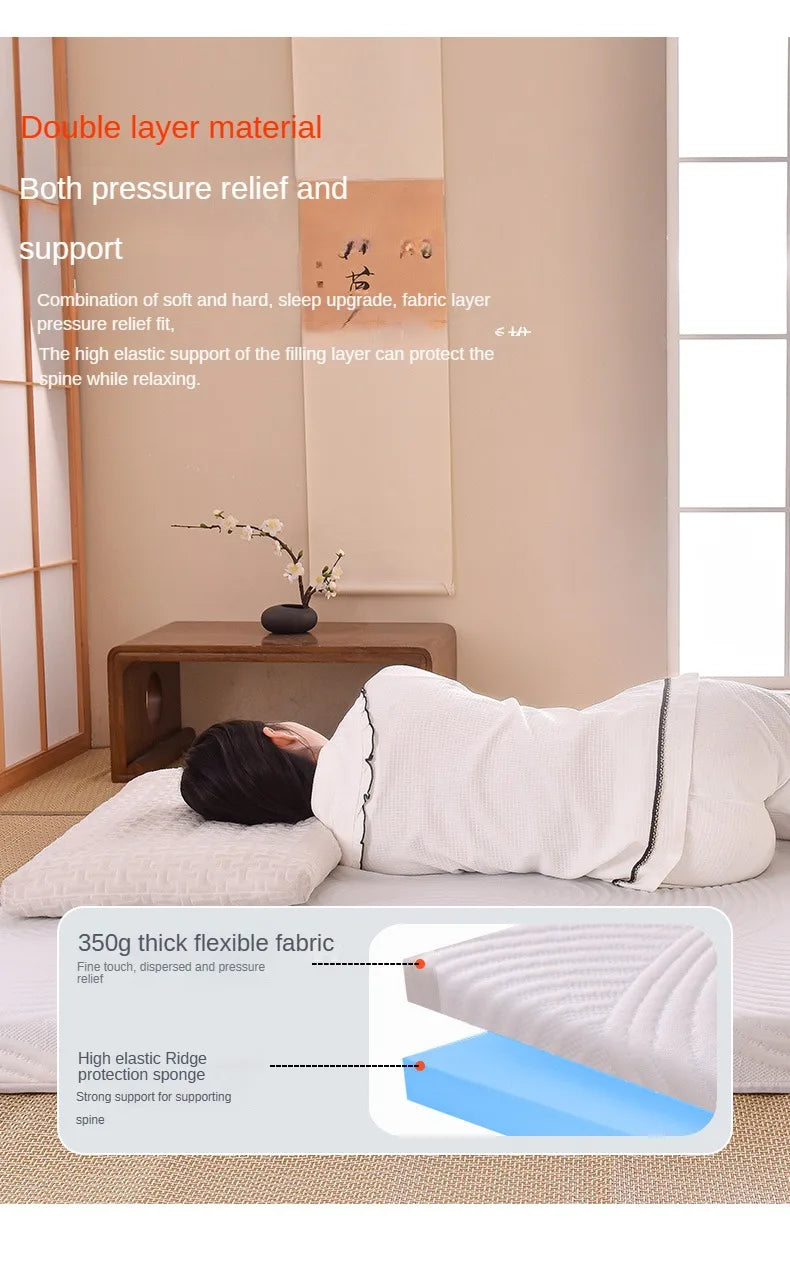 Cooling Gel Memory Foam Mattress Topper – 8cm Thick, Removable Cover, Pain Relief