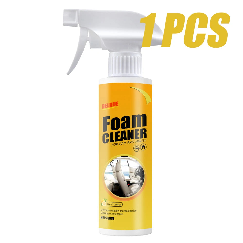 Multi-Purpose Foam Cleaning Spray – Car Interior & Home Surface Cleaner Maintenance Wash
