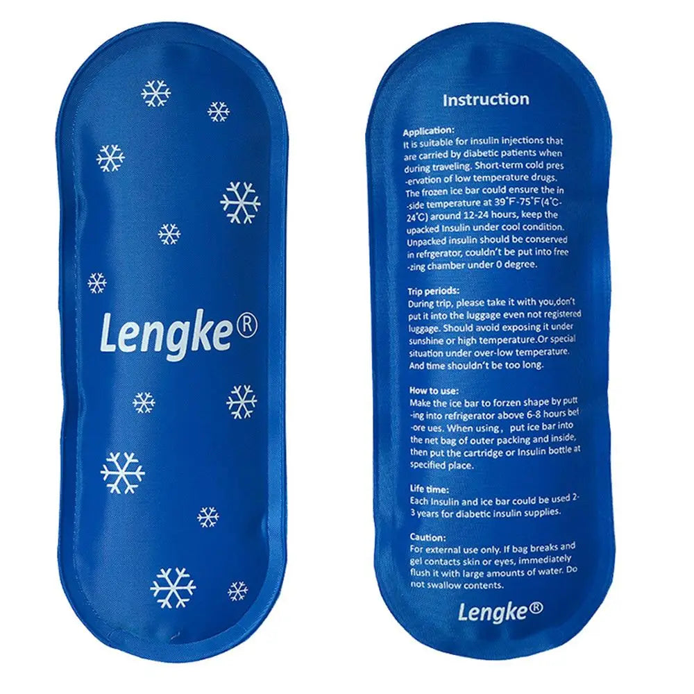 Portable Reusable Insulin Gel Ice Pack Cooler – Refrigerated Pill & Diabetic Medication Protector for Travel (1/2/3 Pack)