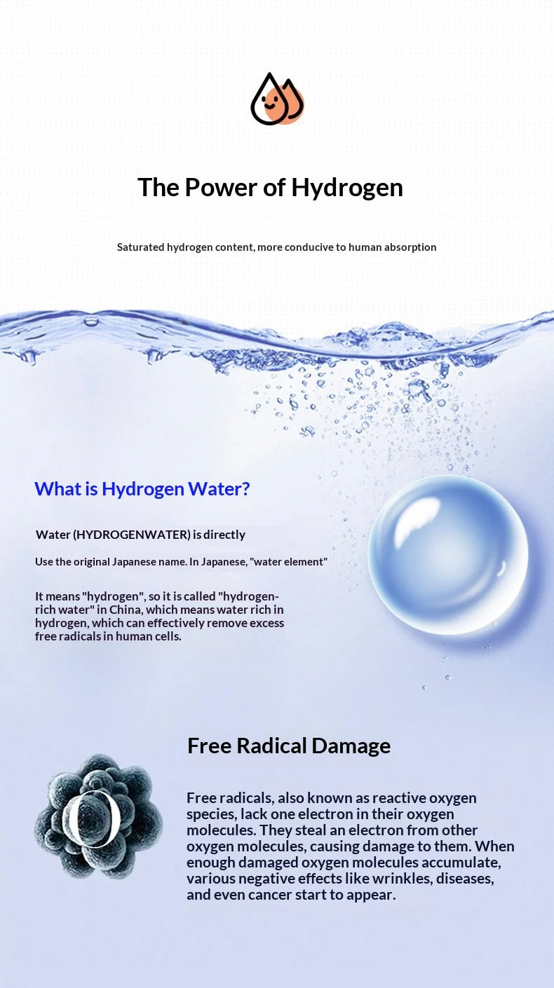 Hydrogen Water Bottle 1.5L — Portable Hydrogen-Rich Water Generator for Gym & Outdoor Fitness