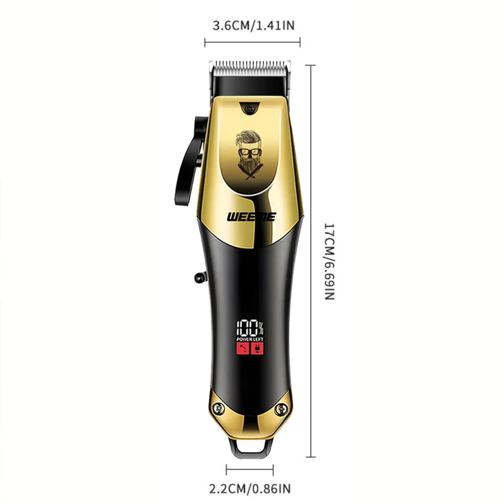T9 Vintage Men's Electric Hair Clipper & Beard Trimmer – Rechargeable, Wet/Dry, Nose Trimmer Kit