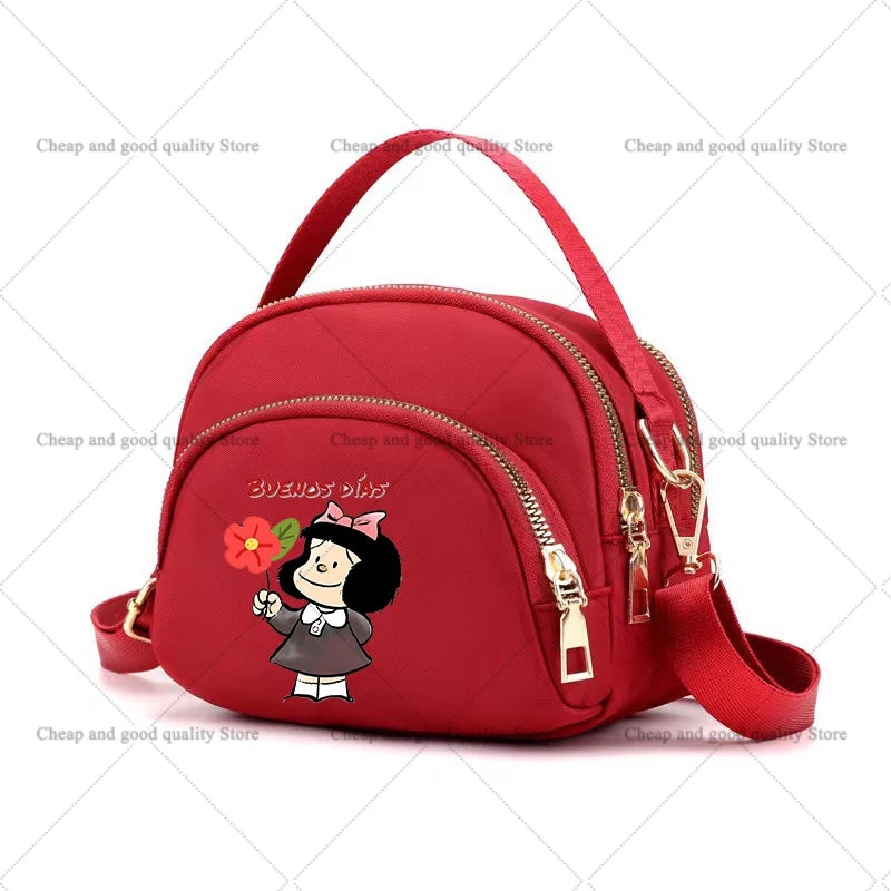 MAFALDA Anime Mini Crossbody Shoulder Bag – Cute Phone Purse Underarm Handbag for Women