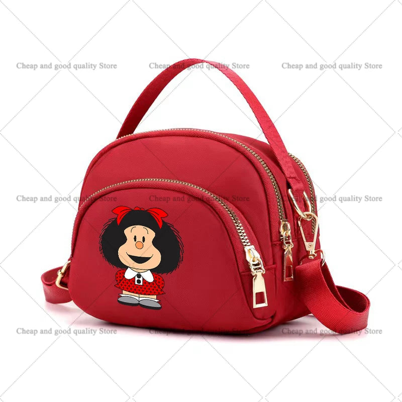 MAFALDA Anime Mini Crossbody Shoulder Bag – Cute Phone Purse Underarm Handbag for Women