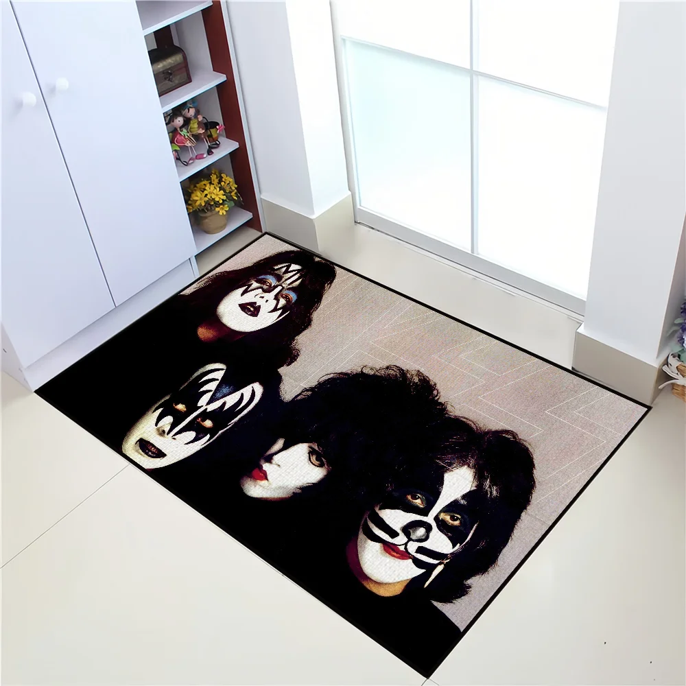Rock Band KISS Doormat – Non-Slip Welcome Rug for Bedroom, Bathroom & Entryway