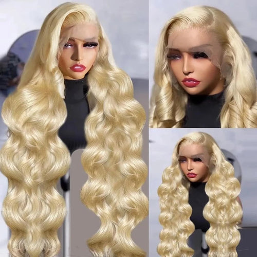 613 Blonde Body Wave Lace Front Wig | 13x4 13x6 Skin Melt HD Lace 200%–220% Density Brazilian Human Hair