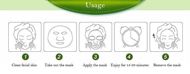 Natural Plant Aloe & Fruit Facial Sheet Masks — 10-Pack Korean Skincare