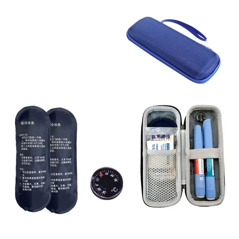 Portable EVA Insulin Cooling Bag – Waterproof Thermal Insulated Diabetic Pen Storage Bag