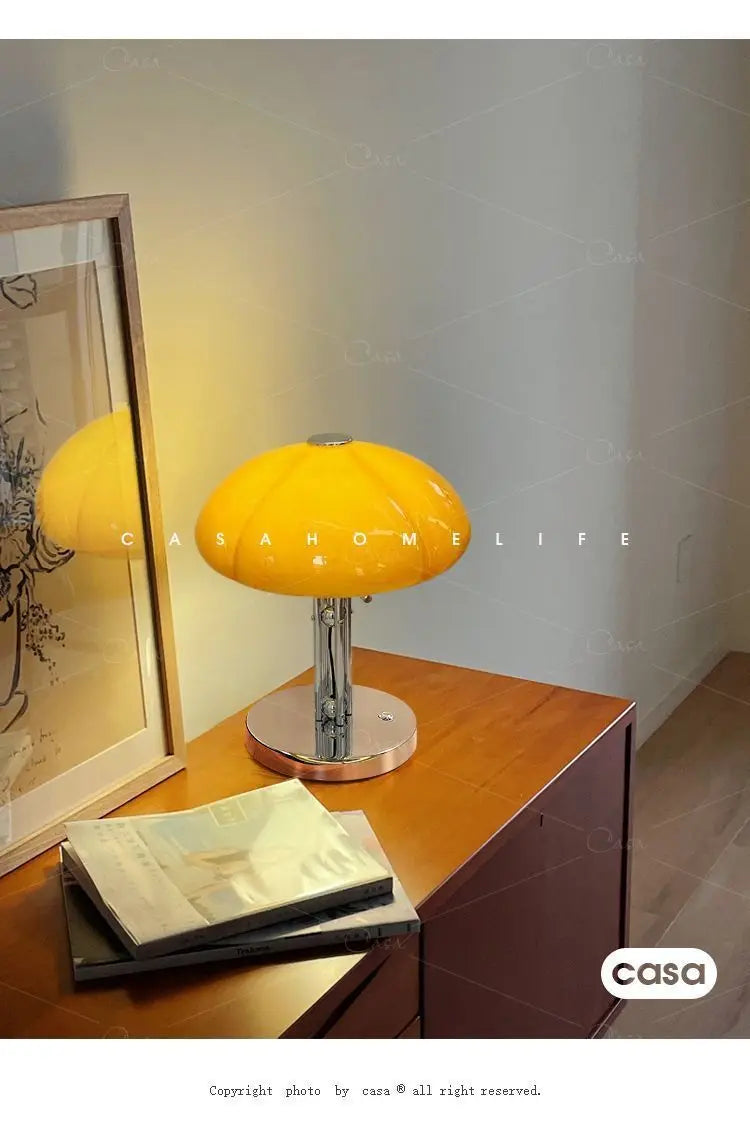 Mushroom Table Lamp – Warm White Button Control