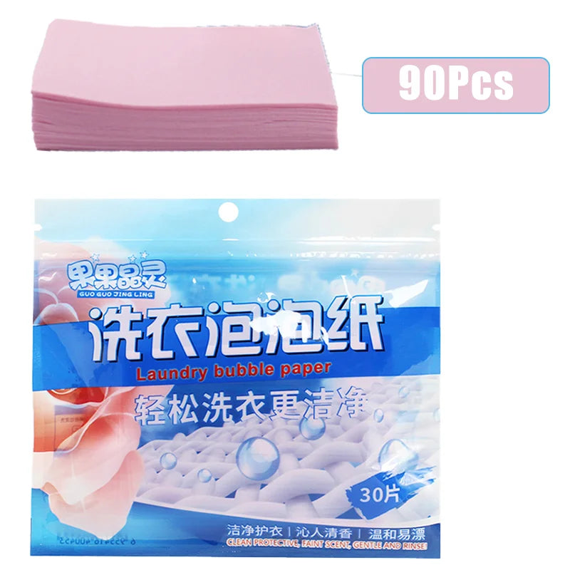 Laundry Anywhere, Anytime — Portable Concentrated Laundry Tablets | 30/60/90/120 Count, Pink & White, Travel-Ready, Long-Lasting Scent