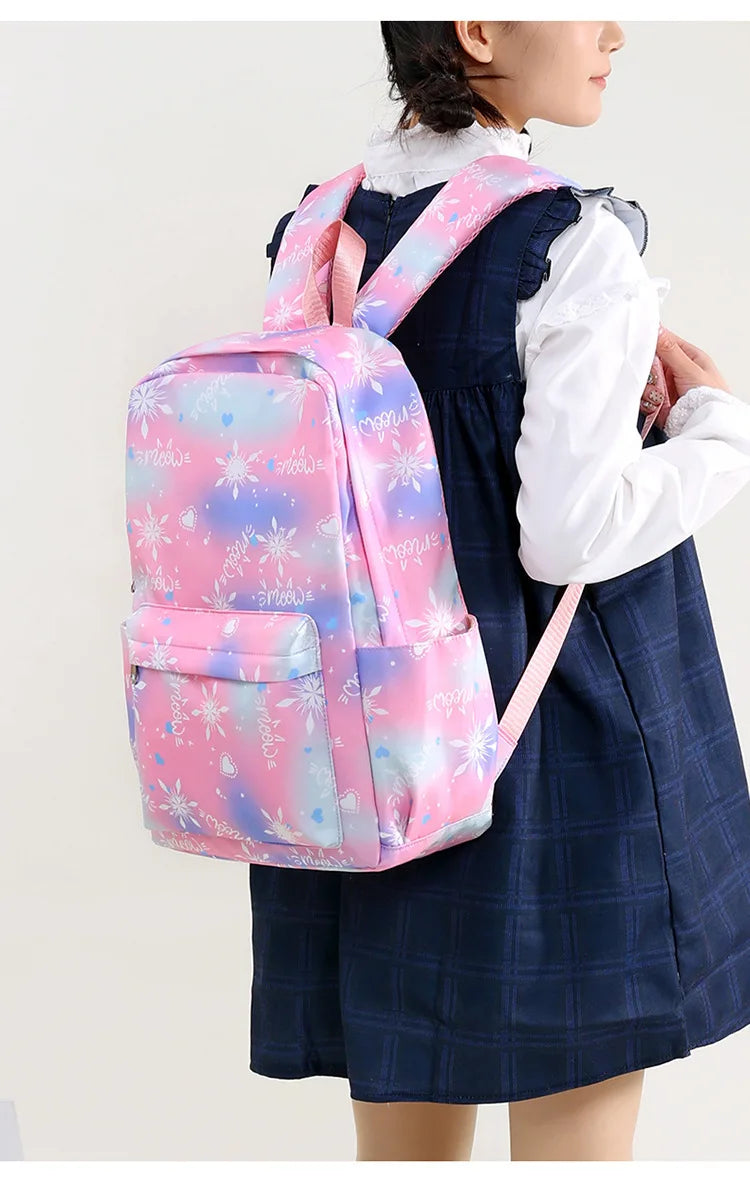 KPop Demon Hunter 3-Piece Backpack Set – School Bag, Shoulder Bag & Clutch
