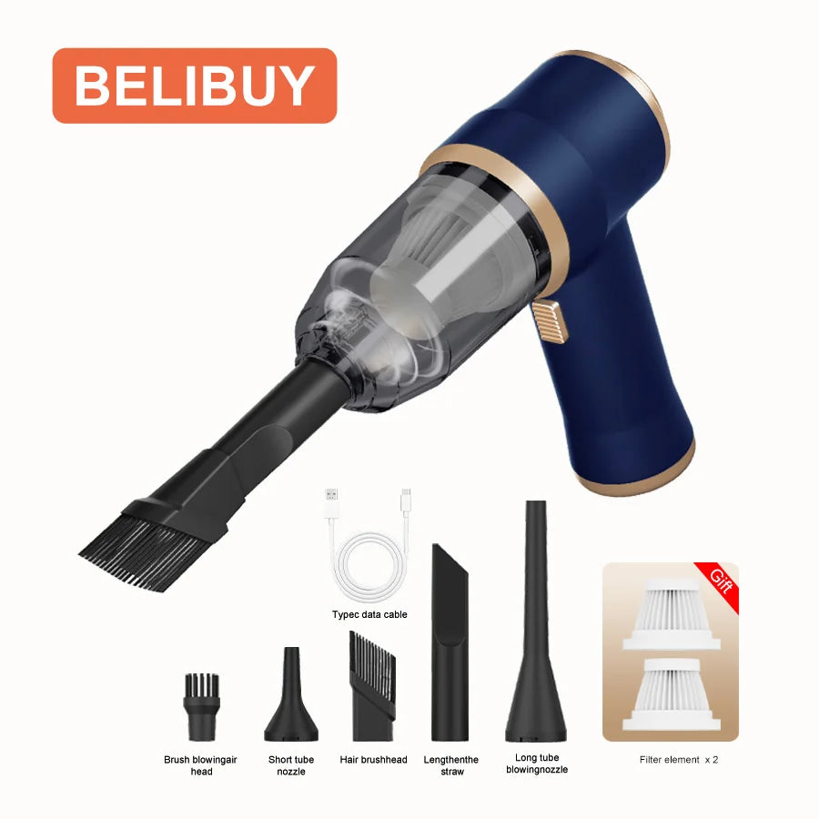 Wireless Portable Handheld Vacuum Cleaner — 7W Cordless Mini Vac for Car, Carpet, Sofa & Keyboard