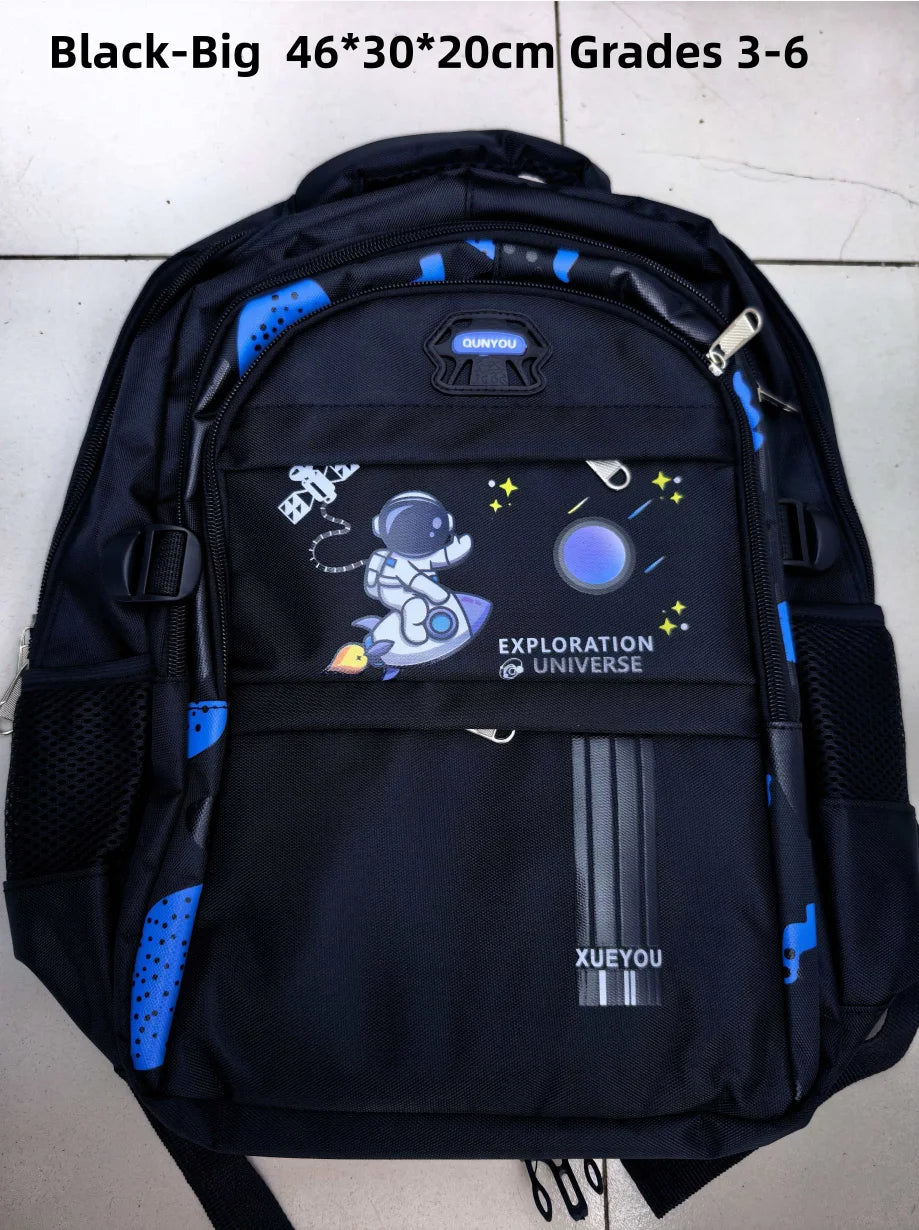 Kids Astronaut Backpack – Waterproof School Bag for Boys Ages 2-16