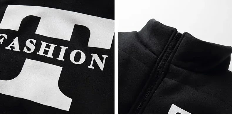 Men's 3-Piece Winter Tracksuit – Hoodie, Vest & Pants Thick Warm Set
