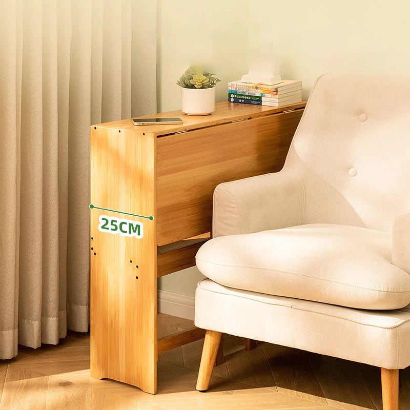 Foldable Bamboo Computer Desk — Student Writing Workbench, Bedroom & Bedside Use, 83cm & 103cm