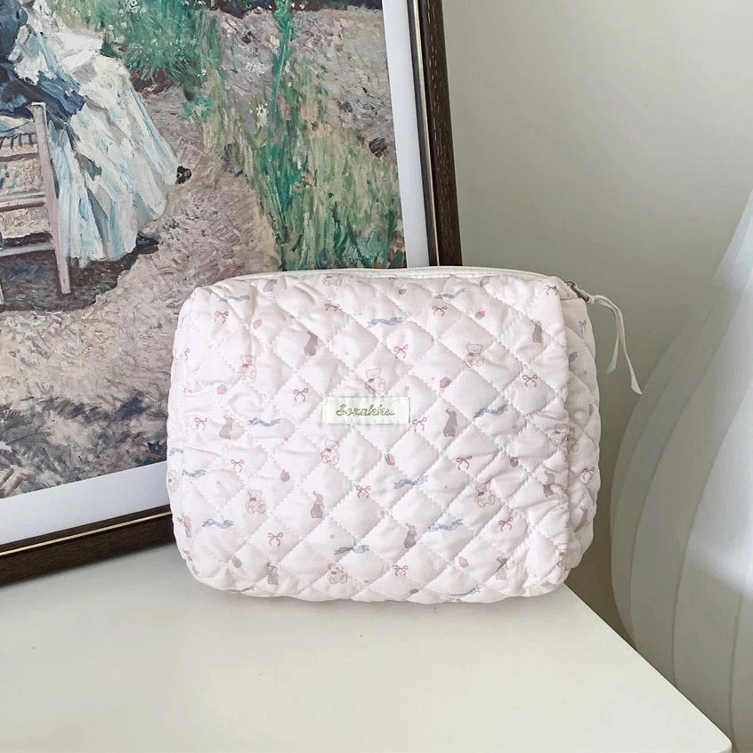 Large Capacity Cosmetic Clutch Bag – Women's Travel Makeup Storage Bag with Zipper
