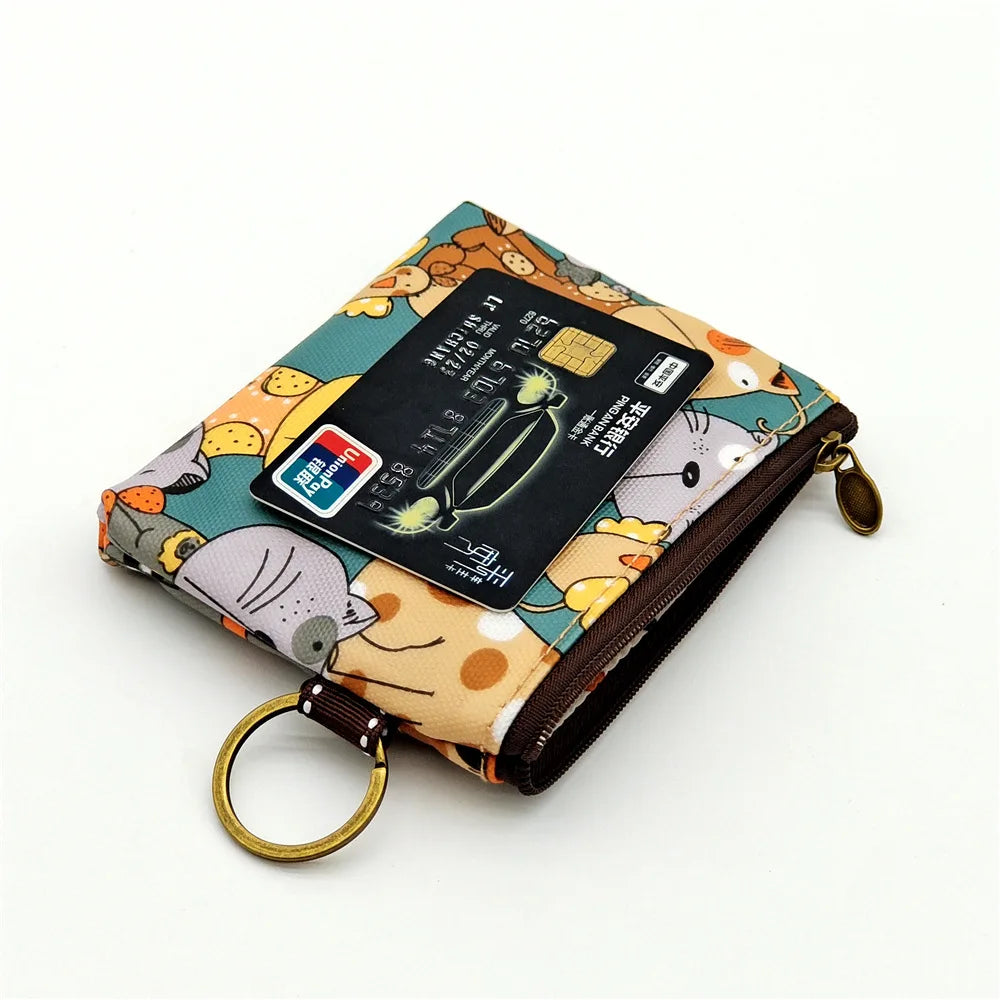 Cute Animal Coin Purse – Kawaii Zipper Wallet & Card Holder for Women, Girls & Students