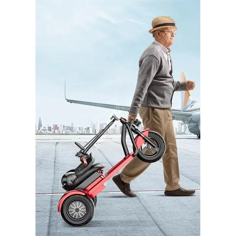 3-Wheel Folding Mobility Scooter for Seniors with Seat
