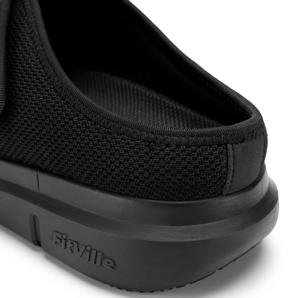 Men's Extra Wide Diabetic Half Slippers – Adjustable Lightweight for Swollen Feet & Plantar Fasciitis