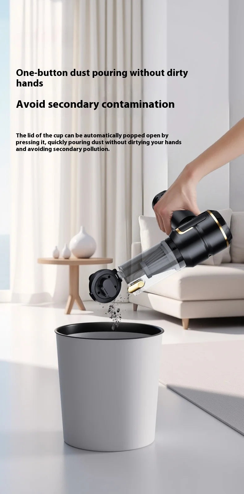 SUITU Cordless Handheld Car Vacuum and Dust Blower