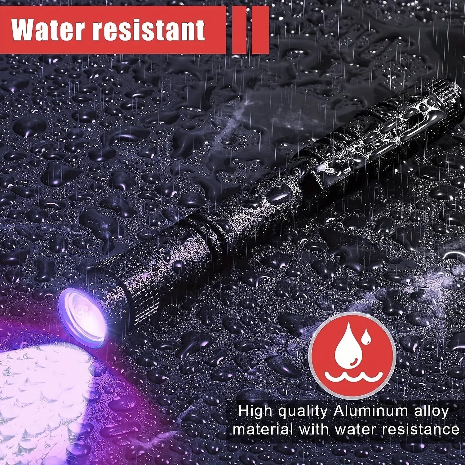 UV Flashlight 395nm Ultraviolet Torch – Pet Urine & Scorpion Detector, Pen Clip, 200 Lumens, AAA Battery