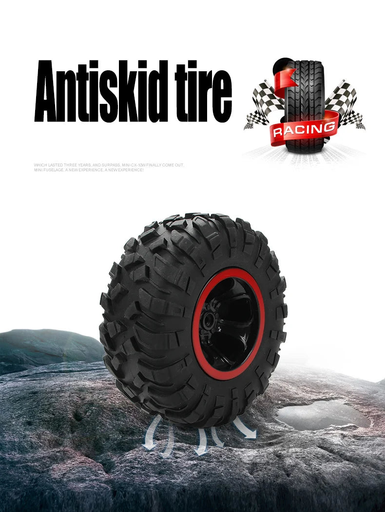 1:12 / 1:16 Scale 4WD RC Off-Road Buggy Truck with LED Lights – Remote Control Car for Boys