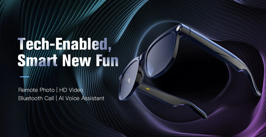 4K 8MP AI Smart Glasses — HD Camera, 150+ Language Translation, ChatGPT, WiFi & Bluetooth Calling