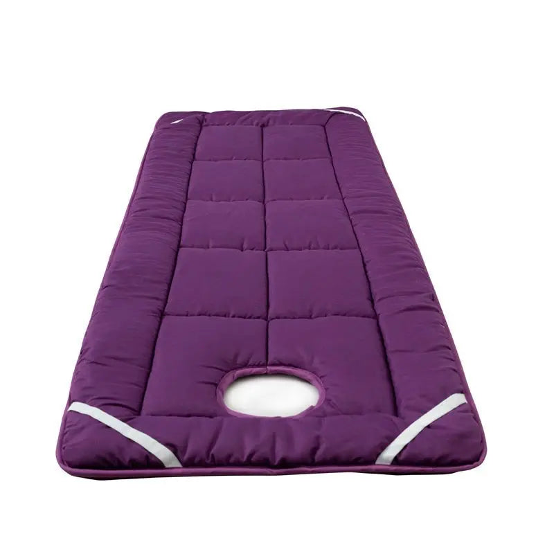 Beauty Salon Massage Bed Mattress Pad – Thickened Anti-Slip Cushion with Face Hole for Spa & Hospital