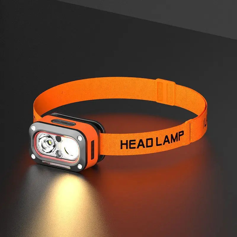 Rechargeable LED Headlamp – Ultra-Bright, 5 Modes, USB Charging, 60° Adjustable for Camping & Running