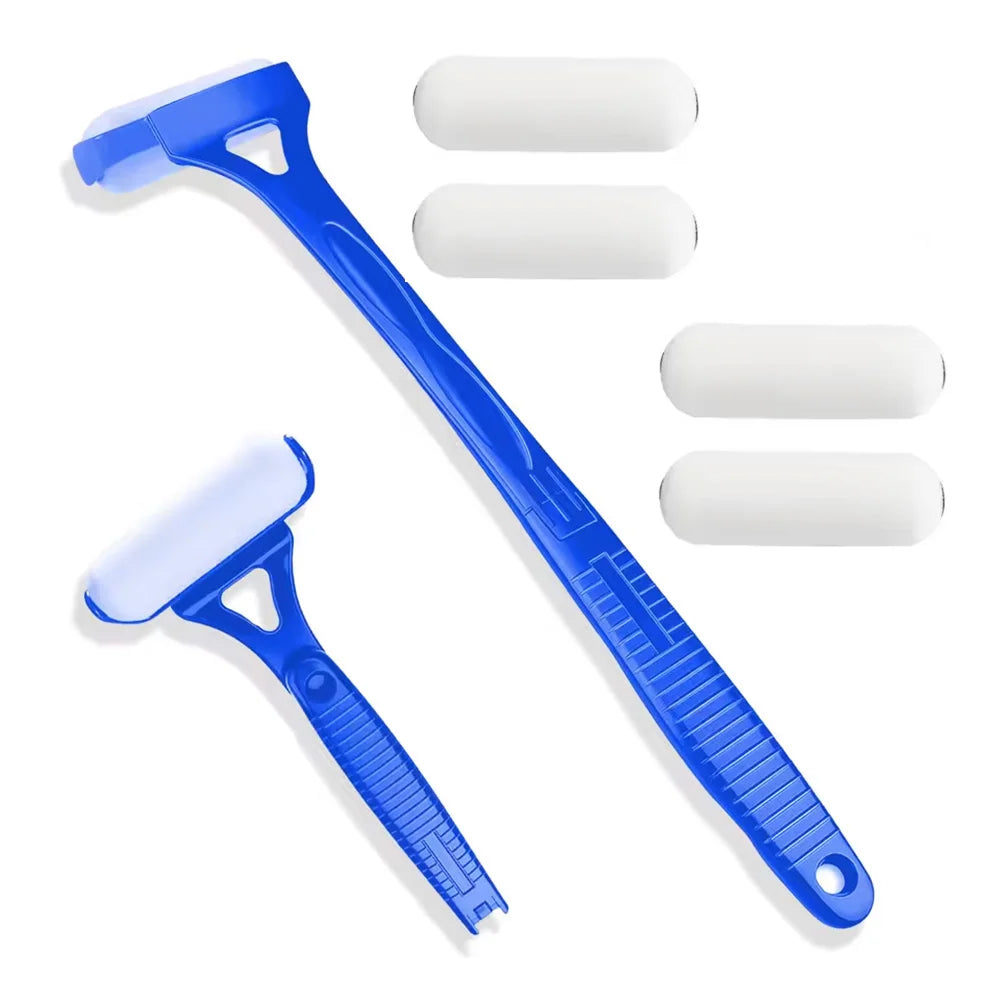 Long Handle Lotion Applicator Stick – Foldable Self-Sunscreen & Tanning Back Applicator with 2 Heads