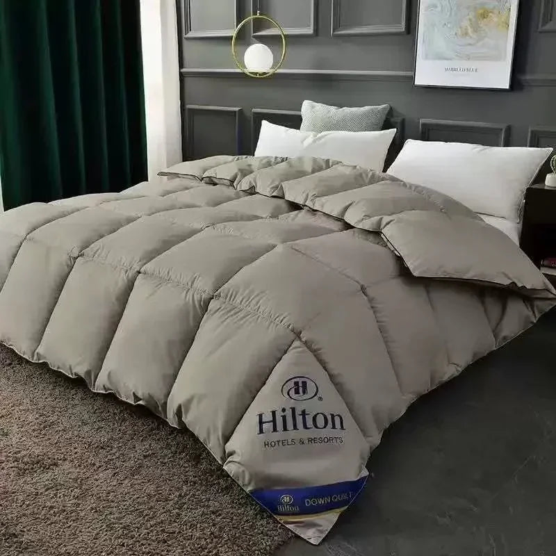 Feather Velvet All-Season Hotel Comforter – Soft Warm Quilt, Air-Conditioner Blanket