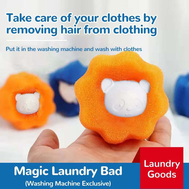 Laundry Balls Pet Hair Remover – Reusable Washing Machine Lint Catcher & Clothes Fluff Cleaner