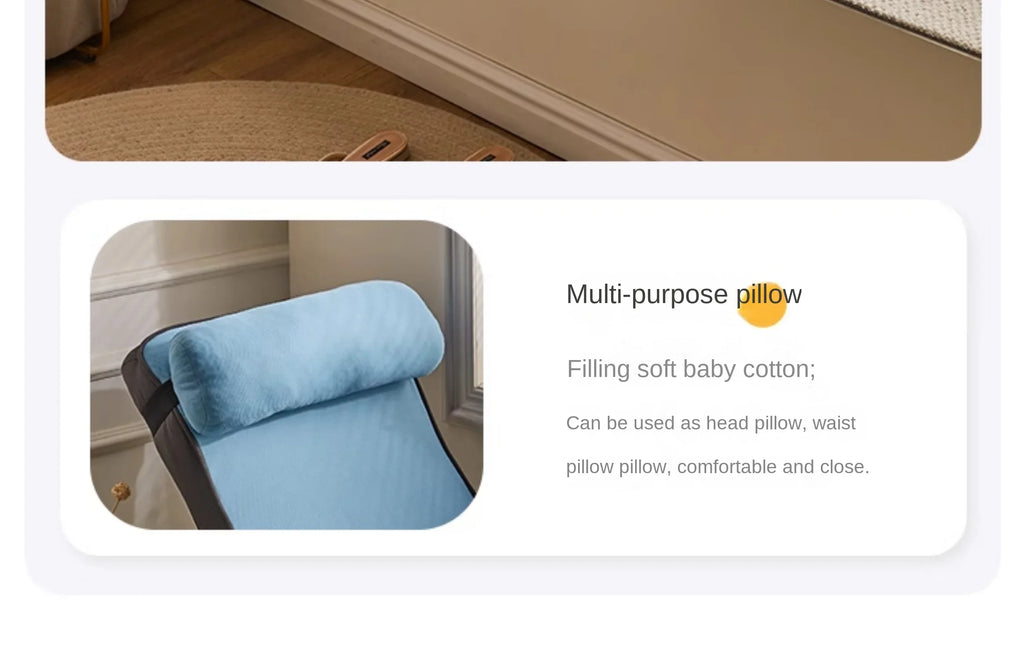 Cotton Folding Floor Sofa with Backrest