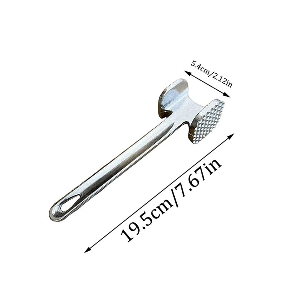 Aluminum Alloy Meat Tenderizer Hammer — Heavy-Duty Double-Sided Kitchen Mallet
